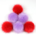 China Manufacturer Wholesale Custom Christmas Cute Large Artifical Fake Fox Fur Ball Faux Fur Pom Pom